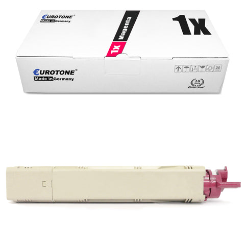 1x Alternativer Toner für OKI 43459370 Rot Magenta