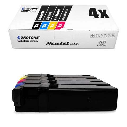 4x Alternative Toner für Epson C13S050630 C13S050629 C13S050628 C13S050627: Schwarz + Cyan + Magenta + Gelb