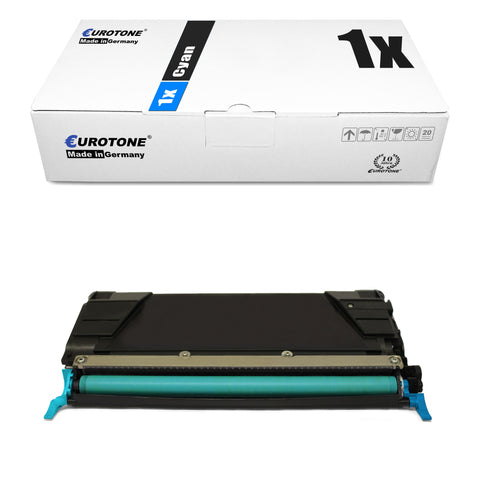 1x Alternativer Toner für Lexmark 00C746A1CG Cyan