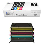 4x Alternative Toner für Lexmark 0C736H1: 0C736H2KG Schwarz + 0C736H1CG Cyan + 0C736H1MG Magenta + 0C736H1YG Gelb