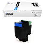 1x Alternativer Toner für Lexmark 78C0X20 78C2XCE 78C2XC0 Blau Cyan 78C20CE 78C20C0