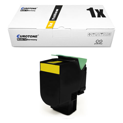 1x Alternativer Toner XXL für Lexmark 80C2SY0 802S Gelb