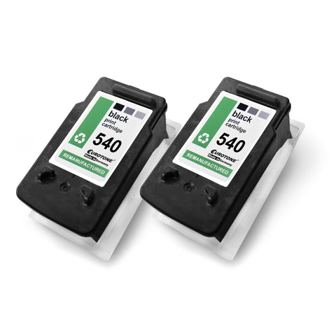 2x Alternative Tintenpatronen für Canon PG540XL 5222B005 Schwarz