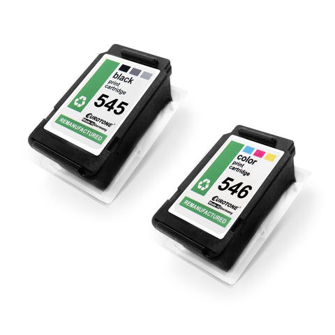 2x Alternative Tintenpatronen für Canon PG545XL CL546XL 8287B005: 8288B001 Color + 8286B001 Schwarz