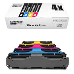 4x Alternative Toner für Canon 046H BK CMY: 1254 002 Schwarz + 1253 Cyan + 1252 Magenta + 1251 Gelb