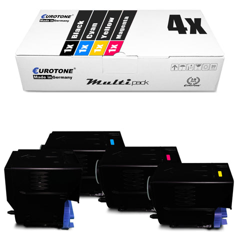 4x Alternative Toner für Canon C-EXV 21: 0452B002 BK Schwarz + 0453B002 Cyan + 0454B002 M Magenta + 0455B002 Y Gelb