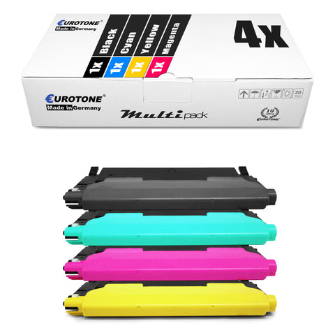 4x Alternative Toner für Samsung CLT-4072S: CLT-K4072S Schwarz + CLT-C4072S Cyan + CLT-M4072S Magenta + CLT-Y4072S Gelb