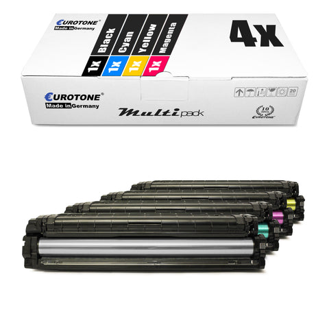 4x Alternative Toner für Samsung CLT-504S: CLT-K504S Schwarz + CLT-C504S Cyan + CLT-M504S Magenta + CLT-Y504S Gelb