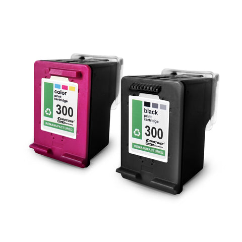 2x Alternative Tintenpatronen für HP 300XL CN637EE: CC644EE Color + CC641EE Schwarz