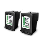 2x Alternative Tintenpatronen für HP 304XL Schwarz