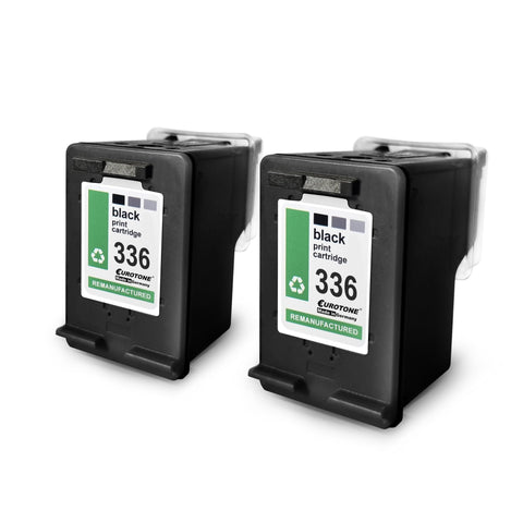 2x Alternative Tintenpatronen für HP 336 C9362EE Schwarz