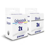 5x Alternative Tintenpatronen für Epson T2661 T2670: 2x C13T26704010 Color + 3x C13T26614010 Schwarz