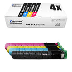 4x Alternative Toner für Ricoh 841196 841198 841199 841197: RHC2550EK Schwarz + RHC2550EC Cyan + RHC2550EM Magenta + RHC2550EY Gelb