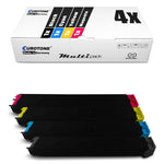 4x Alternative Toner für Sharp MX-23 GT: GTBA Schwarz + GTCA Cyan + GTMA Magenta + GTYA Gelb