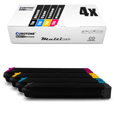 4x Alternative Toner für Sharp MXC-38 GT: GTB Schwarz + GTC Cyan + GTM Magenta + GTY Gelb