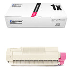 1x Alternativer Toner für OKI 46507506 Rot Magenta