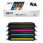 4x Alternative Toner für HP Q6000A-03A 124A: Schwarz + Q6001A Cyan + Q6003A Magenta + Q6002A Gelb