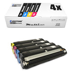 4x Alternative Toner für Konica Minolta QMS 2400: 171-0589-004 Schwarz + 171-0589-007 Cyan + 171-0589-006 Magenta + 171-0589-005 Gelb