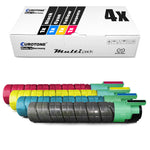 4x Alternative Toner für Ricoh TYPE245: 888280 Schwarz + 888283 Cyan + 888282 Magenta + 888281 Gelb