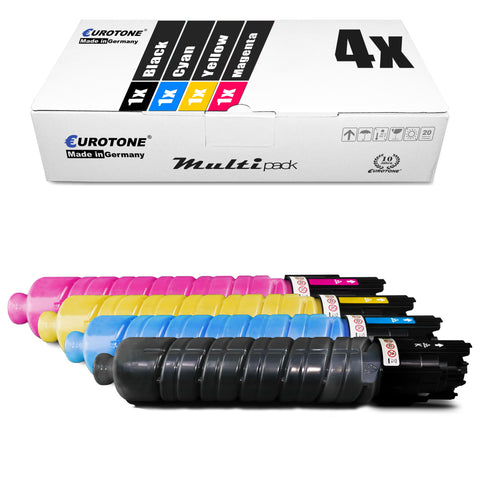 4x Alternative Toner für Ricoh TYPESPC430E: 821074 Schwarz + 821077 Cyan + 821076 Magenta + 821075 Gelb