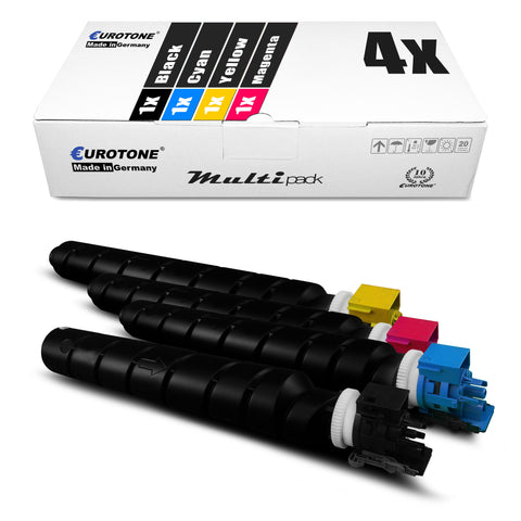 4x Alternative Toner für CK8514K Schwarz + CK8514C Cyan + CK8514M Magenta + CK8514Y Gelb 1T02NDCUT1 1T02ND0UT0 1T02NDBUT1 1T02NDAUT1