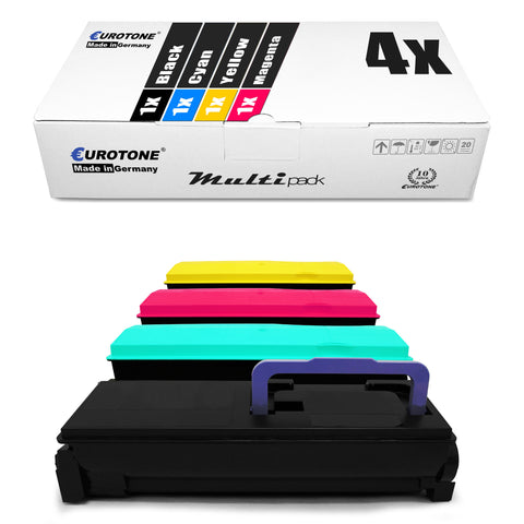 4x Alternative Toner für Utax 4452110011 4452110016 4452110010 4452110014: Schwarz + Cyan + Magenta + Gelb