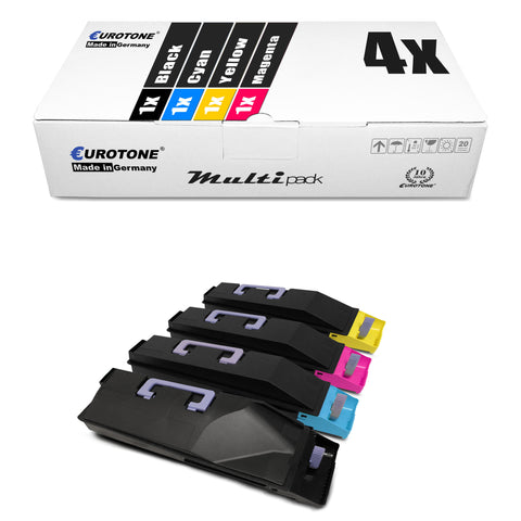 4x Alternative Toner für Utax 652510010 652510016 652510011 652510014: Schwarz + Cyan + Magenta + Gelb