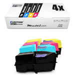 4x Alternative Toner für Kyocera TK-825: 1T02FZ0EU0 TK-825K Schwarz + 1T02FZCEU0 TK-825C Cyan + 1T02FZBEU0 TK-825M Magenta + 1T02FZAEU0 TK-825Y Gelb