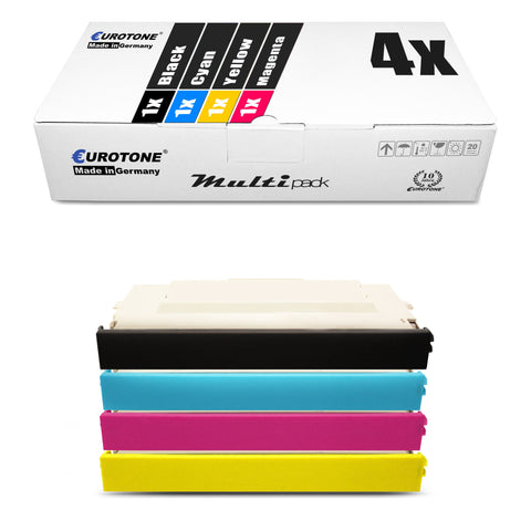 4x Alternative Toner für Brother TN-04: TN-04BK Schwarz + TN-04C Cyan + TN-04M Magenta + TN-04Y Gelb