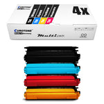 4x Alternative Toner für Brother TN-135: TN-135BK Schwarz + TN-135C Cyan + TN-135M Magenta + TN-135Y Gelb